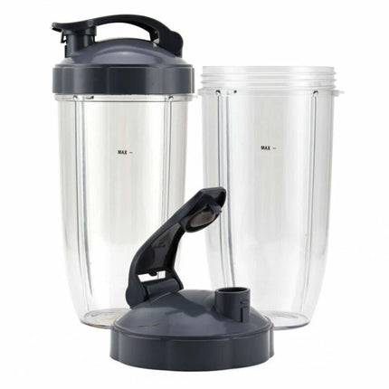 2x Replacement 32oz Cups Flip Top To Go Lid for NutriBullet 600w 900w