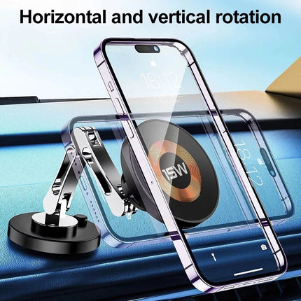For MagSafe Car Mount Charger 15W Magnetic Phone Charger Holder for iPhone 15 14