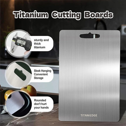 Titanium Cutting Boards Double-Sided Chopping Board for Kitchen Camping