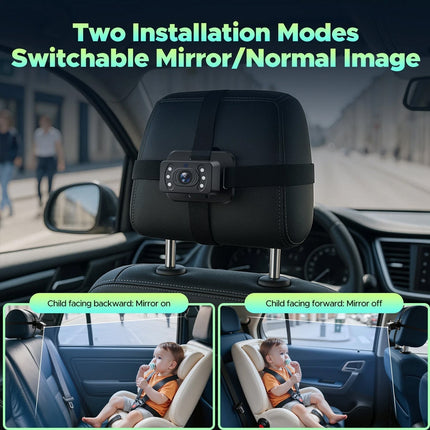 7"Touch Screen Car Camera for Backseat Portable Car Stereo Wireless CarPlay