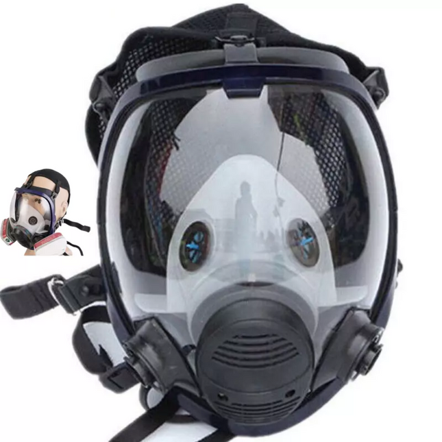 15 IN 1 Gas Mask Full Face Respirator Paint Spray Chemical Facepiece Safety 6800