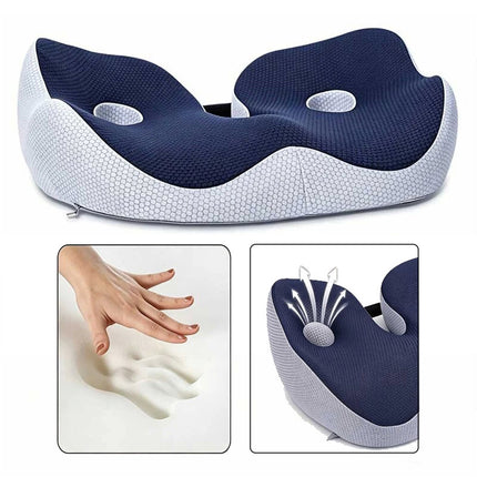 Universal Car Seat Cushion Memory Foam Office Chair Breathable Comfortable Pad
