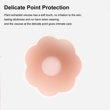 5 Pairs of Invisible Silicone Nipple Cover Breast Boob Bra Pad Petal Shape
