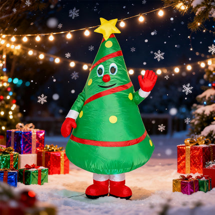 2m Inflatable Christmas Tree Costume Cosplay Adult Xmas Fancy Dress Suit Party