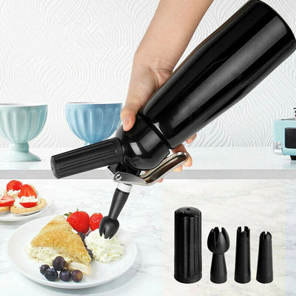 Whipped Cream Dispenser Cream Whipper for Coffee Dessert Foam with Charger Holder