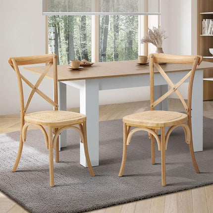 Set of 2 Dining Chair Timber Wooden Kitchen Chair Home Furniture