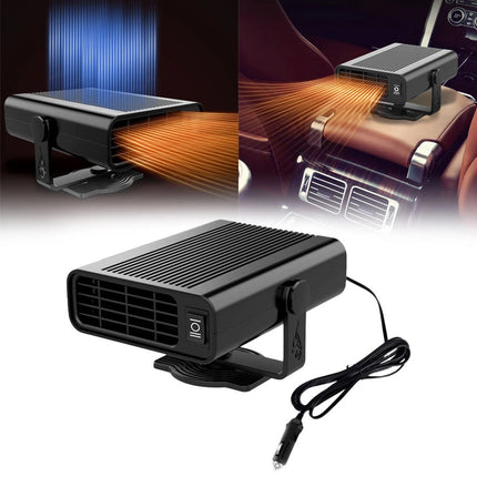 Portable Electric Car Heater 12V Heating Fan Defogger Defroster Demister