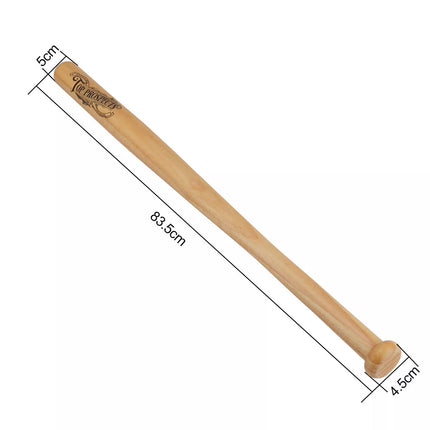 33in  Outdoor Wooden Baseball bat Natural Wood