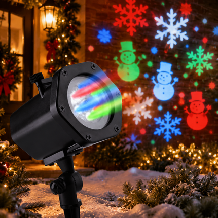 12 in 1 Christmas Laser Projector Light IP65 12 Modes Outdoor Xmas Garden Decor