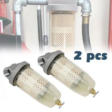 2PCS B10-AL Fuel Tank Filter Water Separator Assembly with PF10 Element Filter