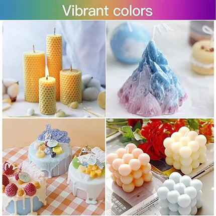 24Colors Candle Pigment Colorant Coloring Agent For DIY Candle Soap Bath Bomb