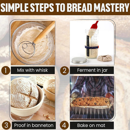 Complete Sourdough Bread Baking Supplies Sourdough Starter Kit 25PCS Sourdough