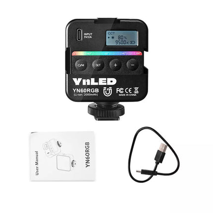 Rgb LED Mini Video Light On-Camera Fill Light (2500K-9500K)