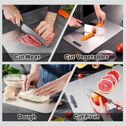 Titanium Cutting Boards Double-Sided Chopping Board for Kitchen Camping