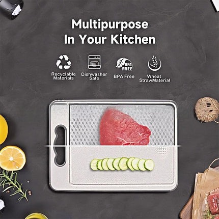 Titanium Double-Sided Cutting Boards Titanium Chopping Board For Kitchen Camping