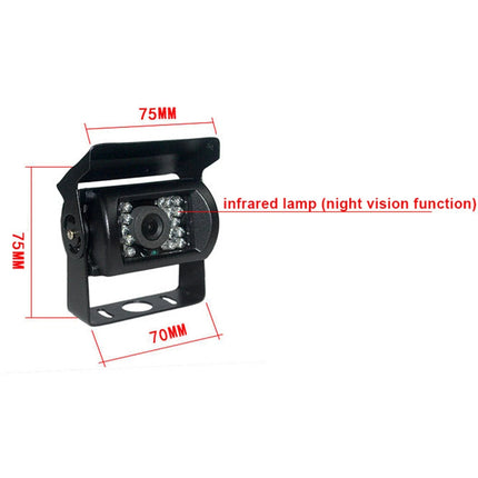 4 PIN Heavy Duty CCD Color Rear View Camera Waterproof IR Night Vision For Truck