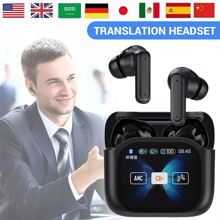 Translator Earbuds 144 Languages Real Time AI Translation Earphones Touch Screen