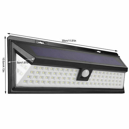 2 pcs 118 LED Solar Motion Sensor Light Outdoor Garden Security Lamp Floodlight