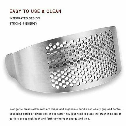 Professional Garlic Press Stainless Steel Kitchen Tool Gadget
