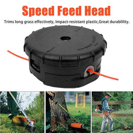 2PCS Speed Feed Head Large 450 Model 4.5" Fast Load Trimmer Line Bump Head