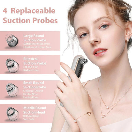 Vacuum Blackhead Remover Skin Acne Pore Pimple Extractor Suction Cleaner USB