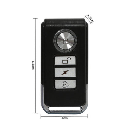 113dB Wireless Anti-Theft Vibration Motorcycle Bike Alarm Remote Waterproof