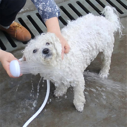 3m Push-On Spray Shower Head Bath Sink Tap Attachment Hose Soft Tube Pet Kids