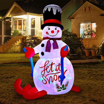 Tinseltown 1.8M Christmas Inflatable Snowman Decoration Xmas LED Light Outdoor