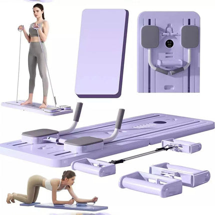 Purple Abdominal Exercise Board Push Up Board Pilates Reformer Set Fitness Equipment