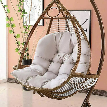 Hanging Egg Chair Cushion Sofa Swing Chair Seat Relax Cushion Padded Pad Covers Light Grey