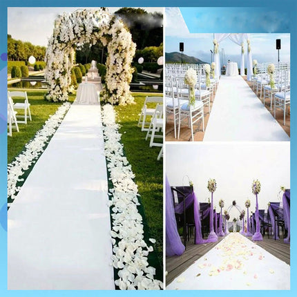 1.2Mx 10M White Carpet Aisle  Wedding Party Event Decoration Mats Rugs