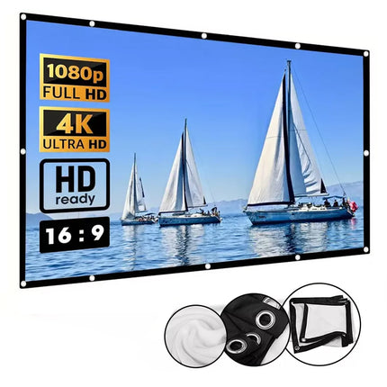 150" 16:9 Projector Screen Electric Motorised Projection 3D Home Cinema Foldable