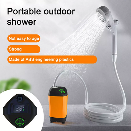 Portable Outdoor Camping Shower Pump with Intelligent Digital Display Electric