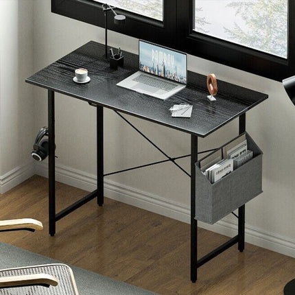 80CM Computer Desk for Small Spaces with Storage Bag Home Office Desk