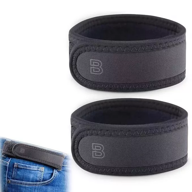 4 Pack BeltBro Titan No Buckle Elastic Belts for Men Adjustable Stretch Comfort Fit for 1.5 Inch Belt Loops