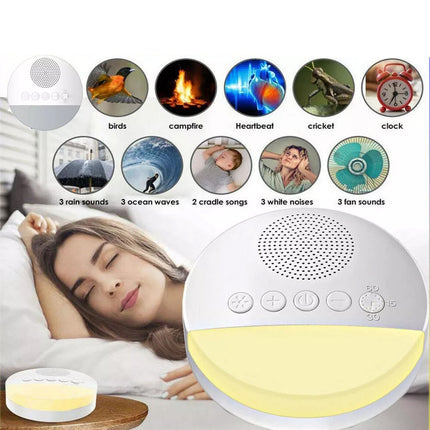 White Noise Sound Machine Sleep Therapy Relaxation Nature Sounds