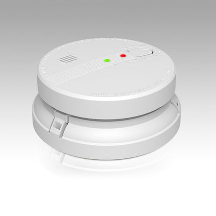 5 Packs PHOTOELECTRIC 240V Hard Wired Photoelectric Smoke Alarm With 9V Backup Battery