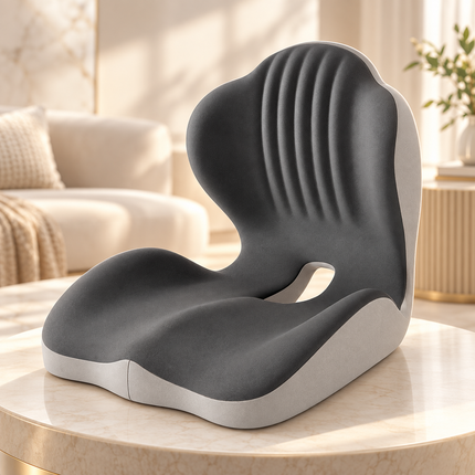 Ergonomic Seat Cushion Lumbar Back Support Office Chair Breathable Pad