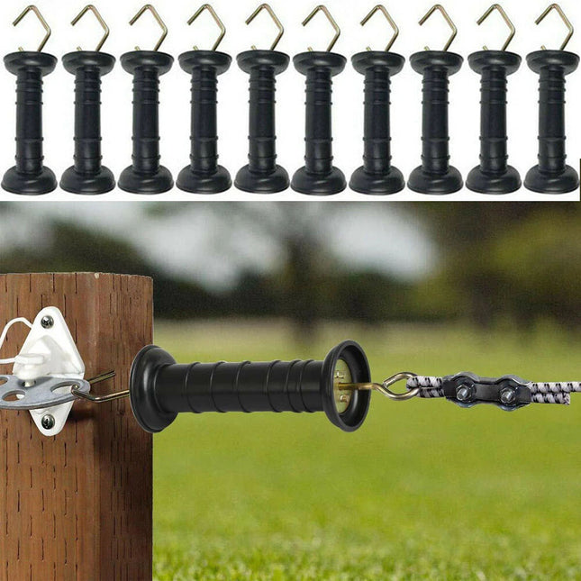 10pcs Electric Fence Gate Handle Pasture Good Insulation For Animal Husbandry