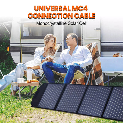 400W Folding Solar Panel Blanket Mat Flexible Mono Power Camping RV USB 12V