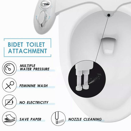 Toilet Bidet Seat Attachment Spray Hygiene Sanitation Bathroom Water Wash Clean