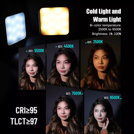 Rgb LED Mini Video Light On-Camera Fill Light (2500K-9500K)
