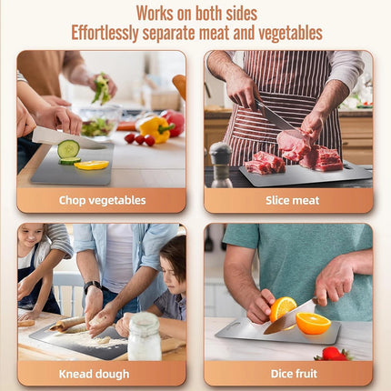 Titanium Cutting Boards Double-Sided Chopping Board for Kitchen Camping
