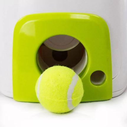 Pet Tennis Ball Machine Launcher Interactive Dog Toys Fetch Thrower Roll Out OZ