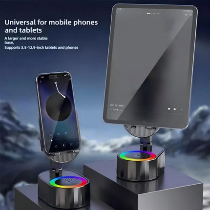 3-In-1 Phone Holder Inductive Bluetooth Speaker Holder 360°Rotating Folding Gift