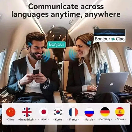 Translator Earbuds 144 Languages Real Time AI Translation Earphones Touch Screen