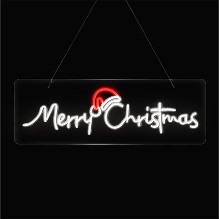 Tinseltown Merry Christmas Sign Light LED Motif Rope Lights 76cm Xmas Decor
