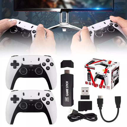 128G 41000+4K HDMI TV Video Game Stick Retro Gaming Console w/ 2 Wireless ControllGY