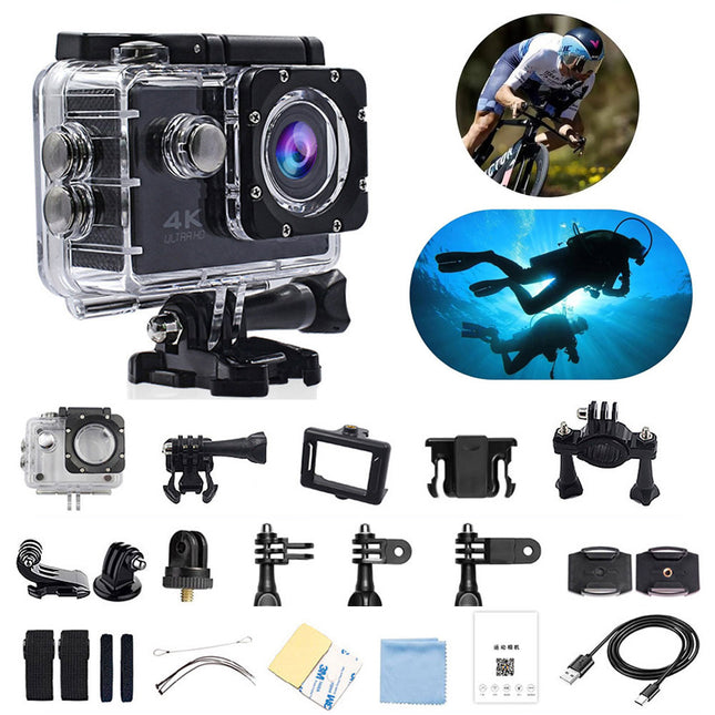 4K 2'' Ultra HD 1080P Sport WiFi 16MP Cam Action Camera DV Video Recorder Go Pro