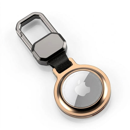 For Apple AirTag Heavy Duty Metal Case Air Tag Shell Shockproof Cover Gold